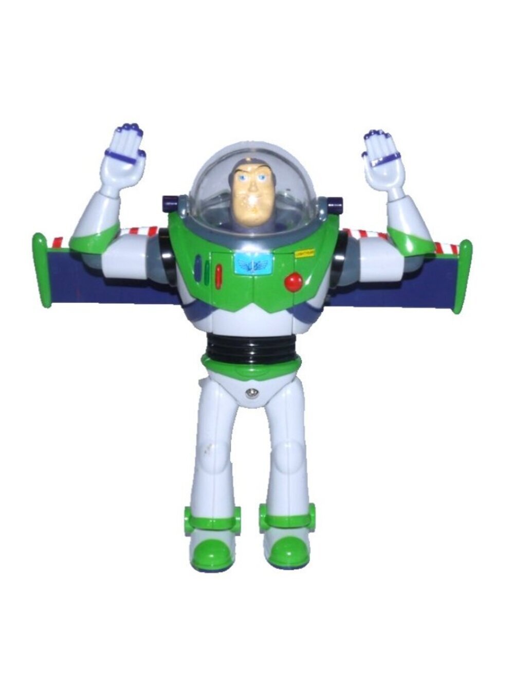 Vintage Toy Story Buzz Lightyear 7.5" action figure with Soft plastic Propeller